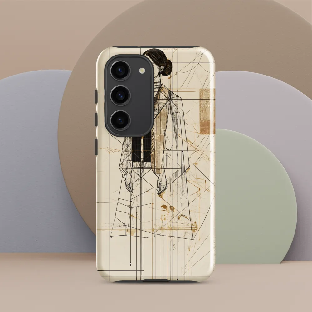 Elegance in Lines | Phone Case |  S23 | Tough Case | Glossy