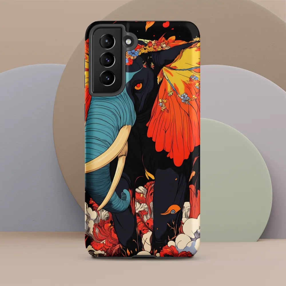 Majesty of the Floral Elephant | Phone Case |  S21 Plus | Tough Case | Matte