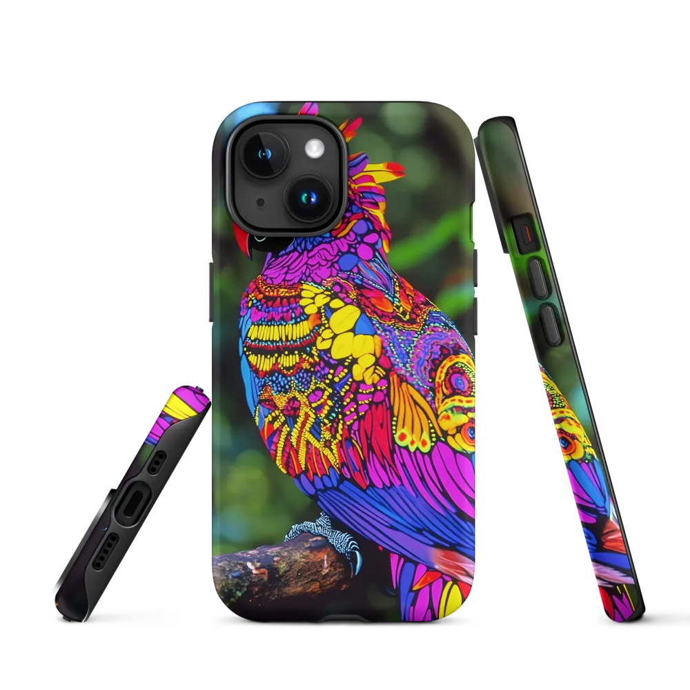 Vibrant Psychedelic Parrot
