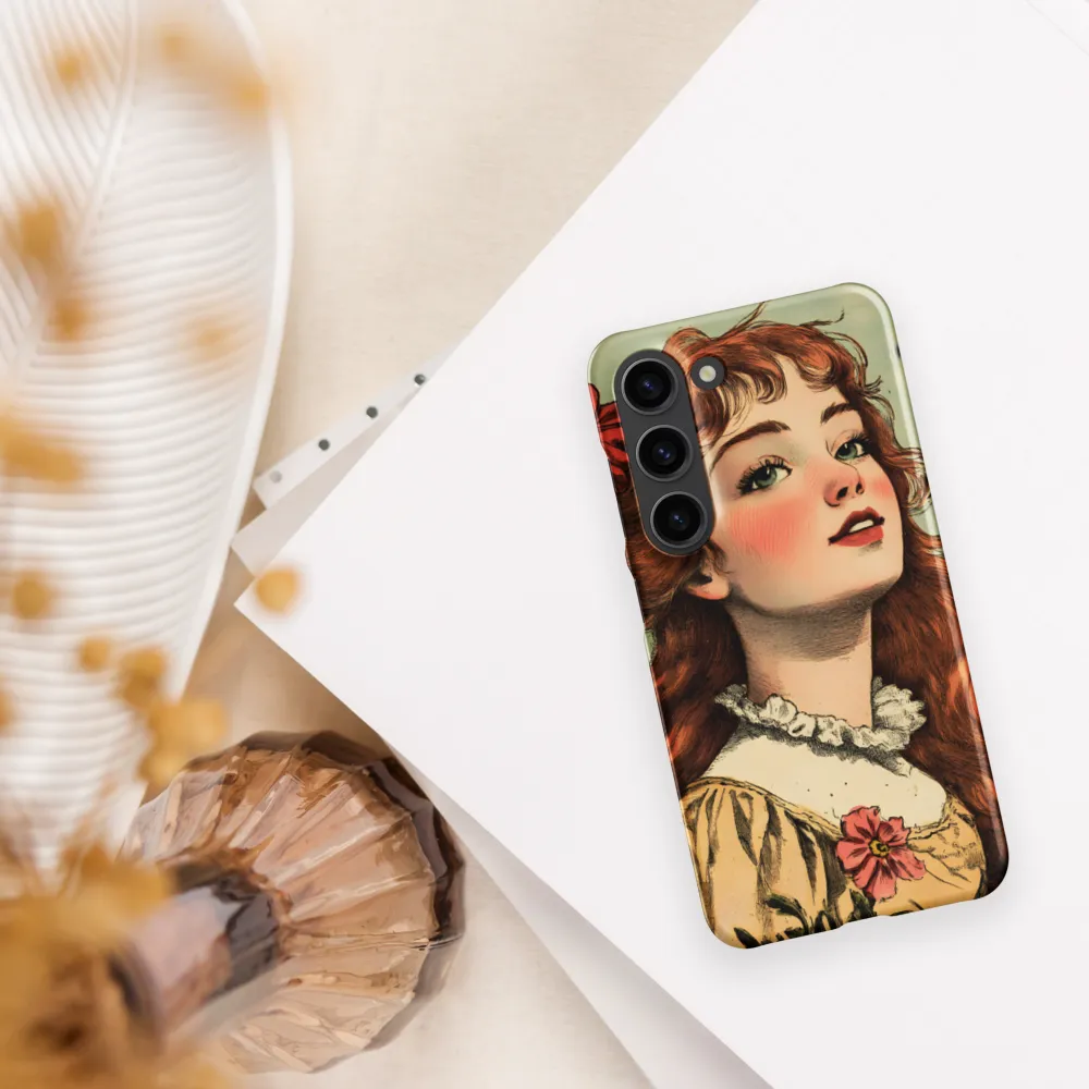Whimsical Portrait of a Flower-Adorned Girl