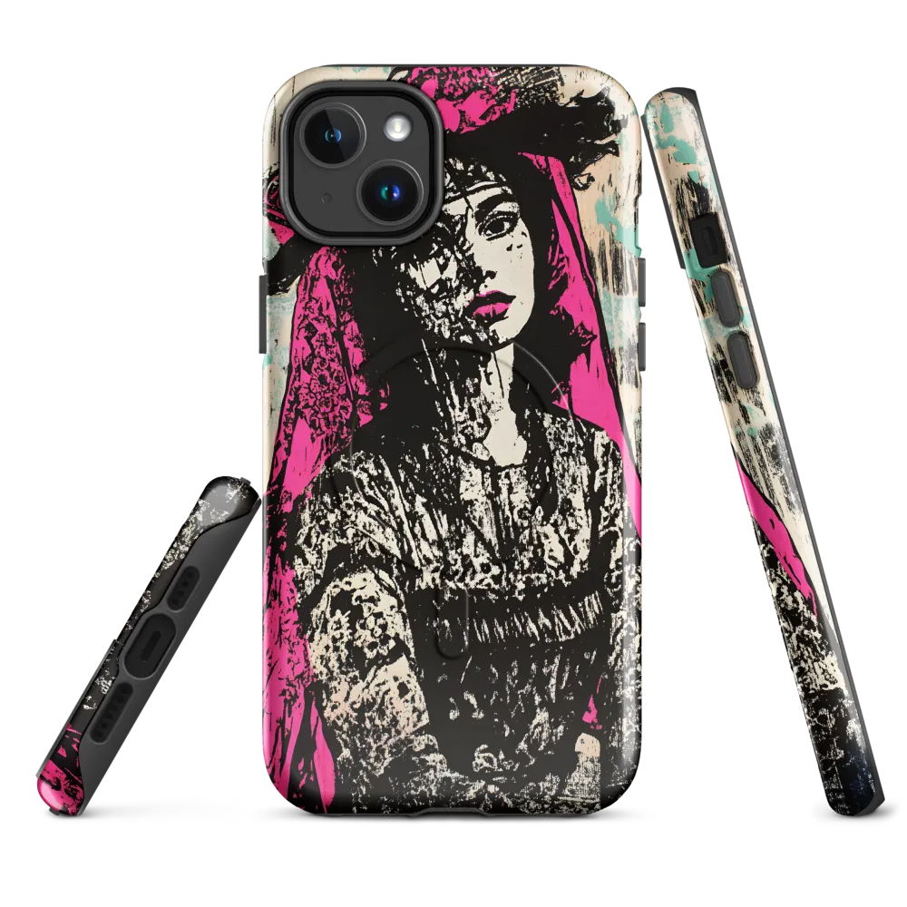 Veiled Beauty | Phone Case |  14 Plus | MagSafe® Tough Case | Glossy
