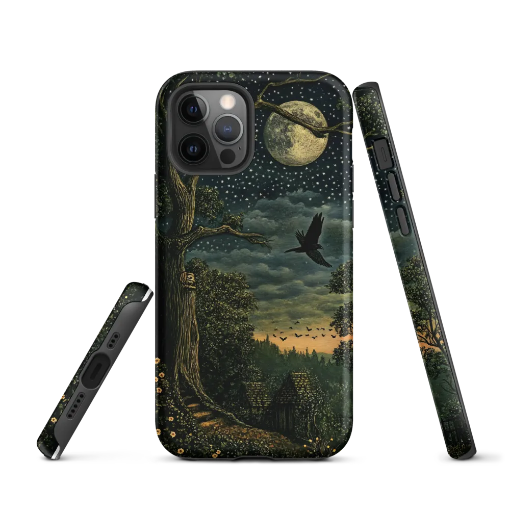 Mystical Nightscape Under the Full Moon | Phone Case |  12 Pro | Tough Case | Matte