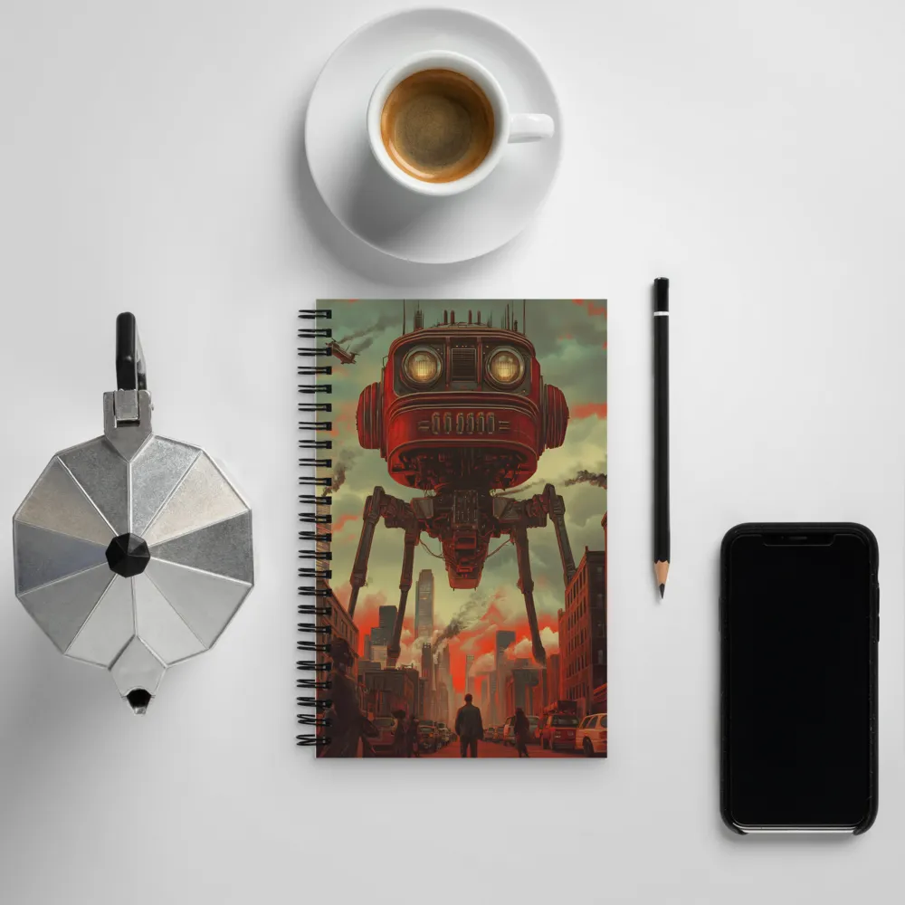 The Monolith of Mechanization | Spiral Notebook