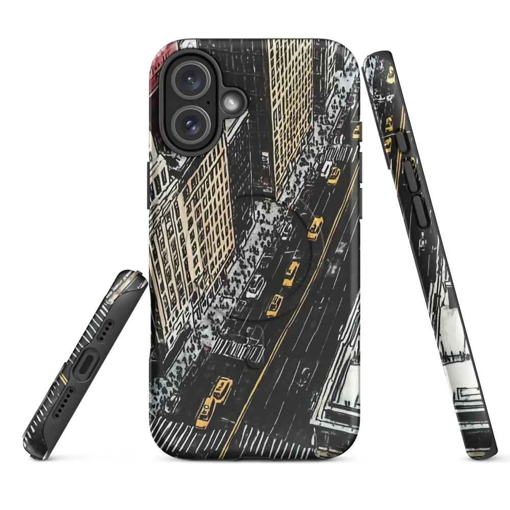 Aerial Symphony: City Pulse | Phone Case |  16 Plus | MagSafe® Tough Case | Matte