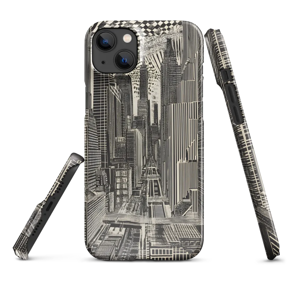 Urban Dreams: A Surreal Cityscape | Phone Case |  14 Plus | Snap Case | Glossy