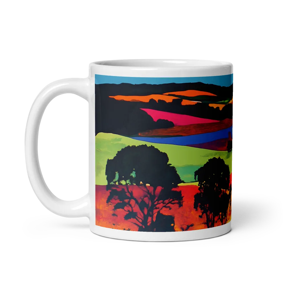 Vibrant Countryside | Mug with White inside | 11 oz