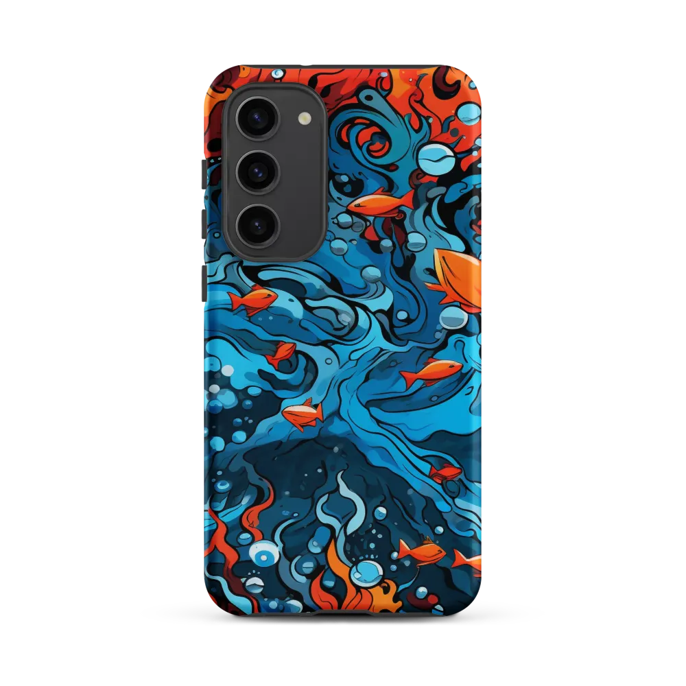 Fluid Harmony: Ocean and Flames