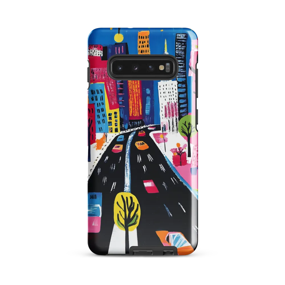 City Dreams in Vibrant Hues | Phone Case |  S10 Plus | Tough Case | Glossy