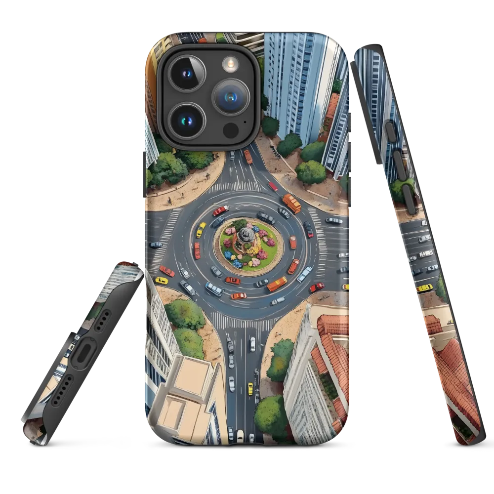 Urban Symphony: Aerial Vision of City Life