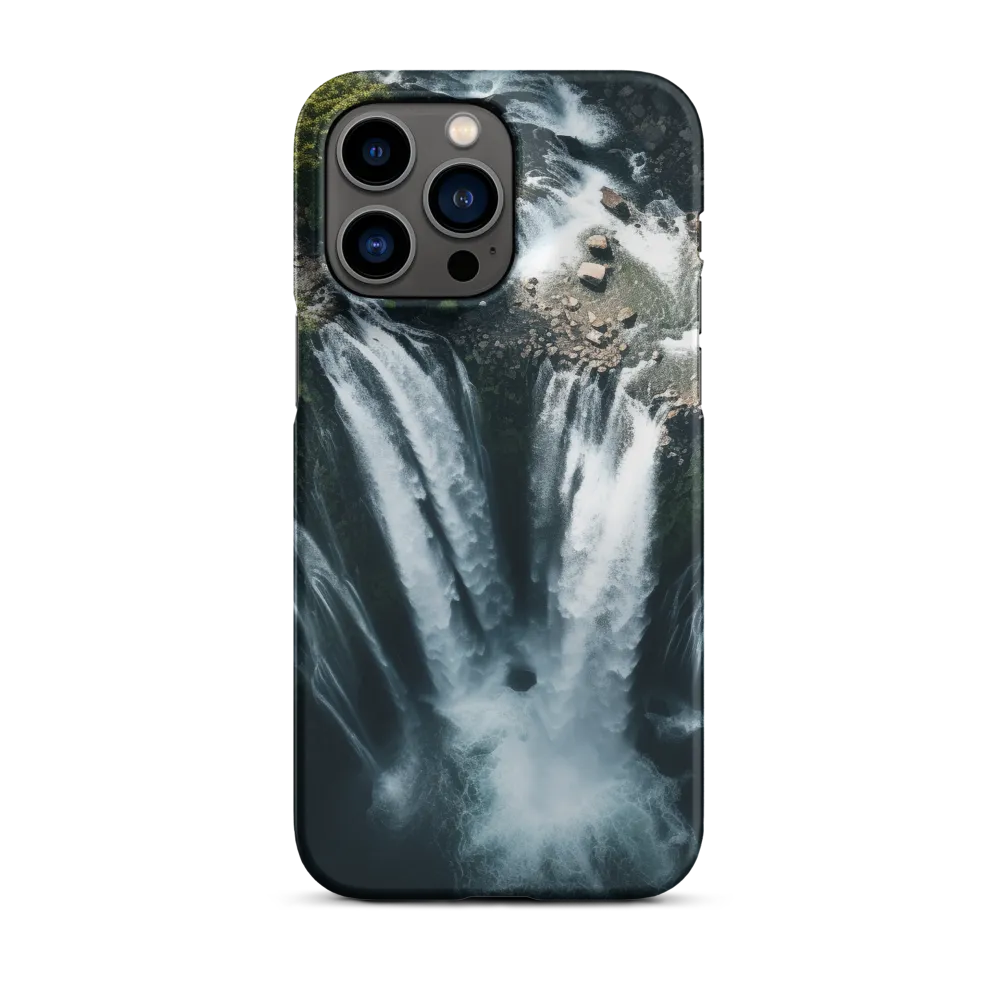 Nature's Power: The Cascading Waterfall | Phone Case |  14 Pro Max | Snap Case | Matte