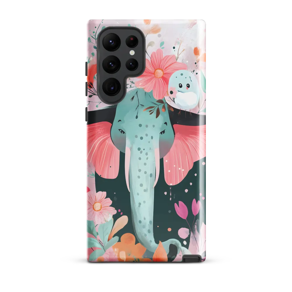 Whimsical Elephant in Bloom