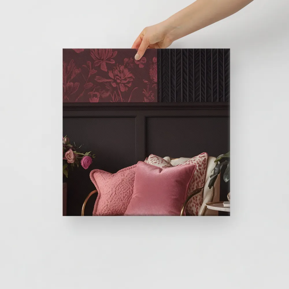 Elegance in Contrast: A Modern Interior Design | Canvas | 16″×16″