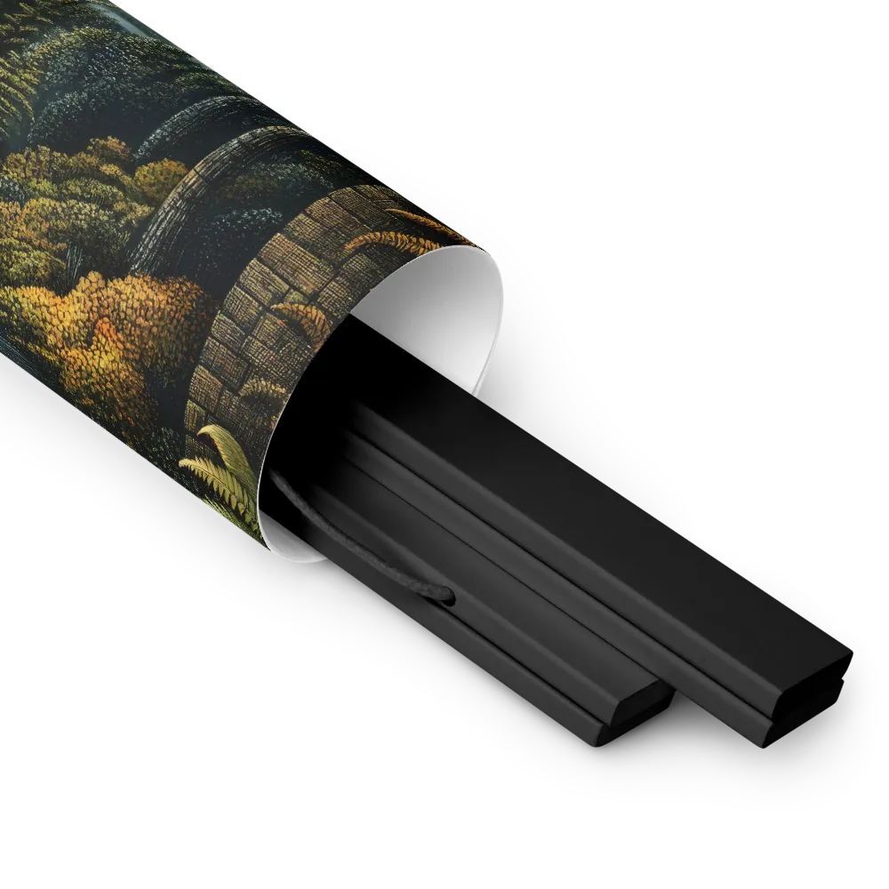 Whispers of the Enchanted Forest | Poster With Black Wood Hanger | 10″×10″