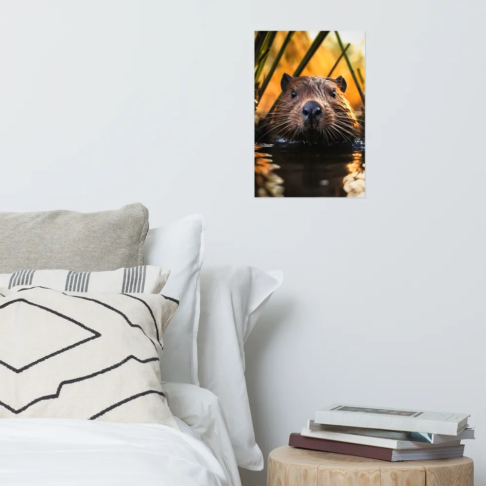 Beaver Serenity: A Natural Portrait | Poster | 12″×18″