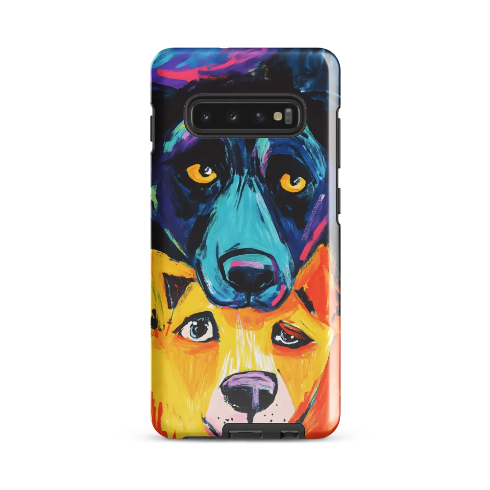 Vibrant Companions: An Expression of Canine Spirit | Phone Case |  S10 Plus | Tough Case | Glossy