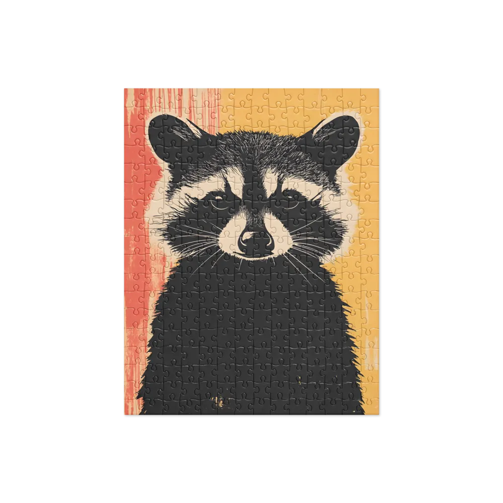 Whimsical Raccoon Portrait | Jigsaw Puzzle | 252 pieces