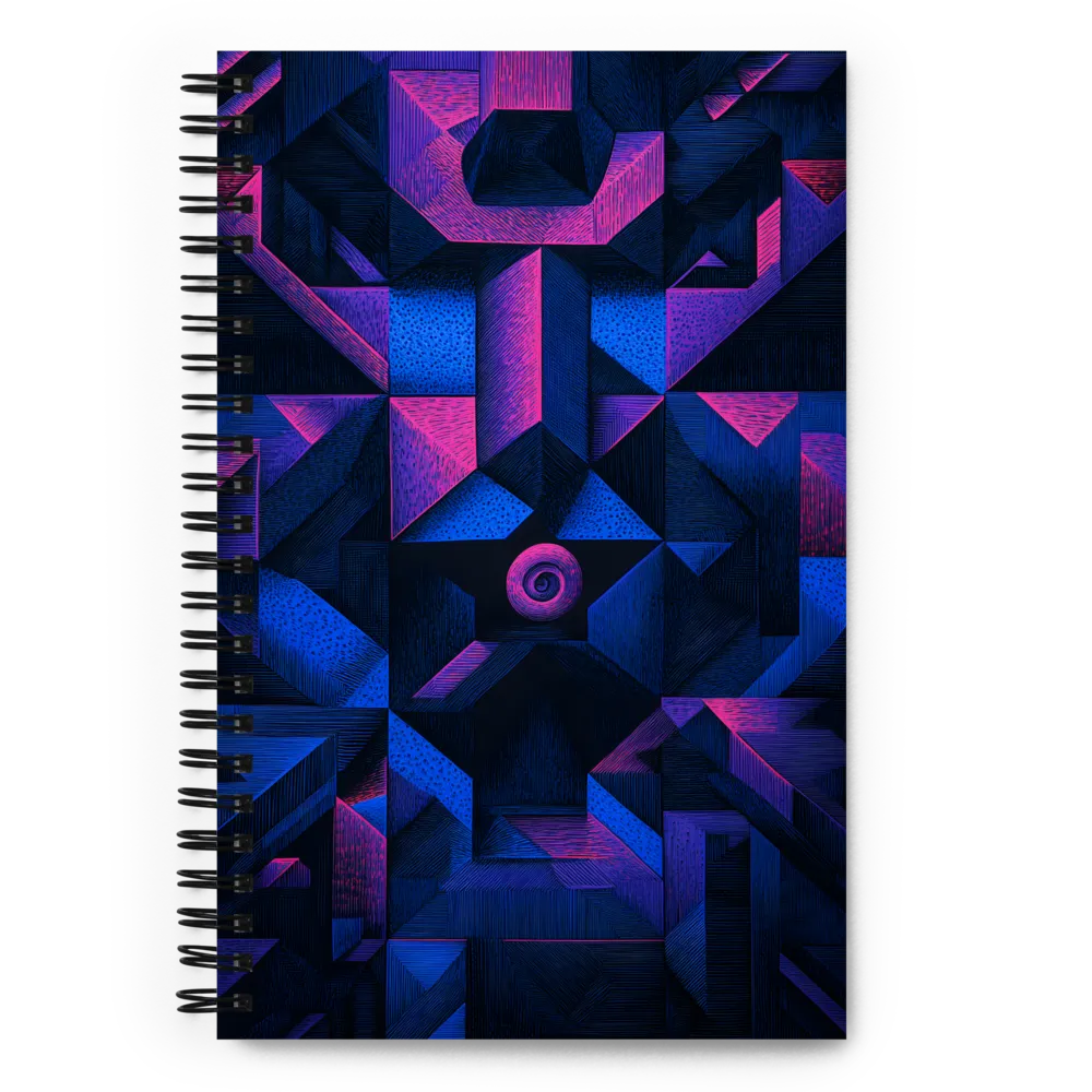 Mysterious Geometric Harmony | Spiral Notebook