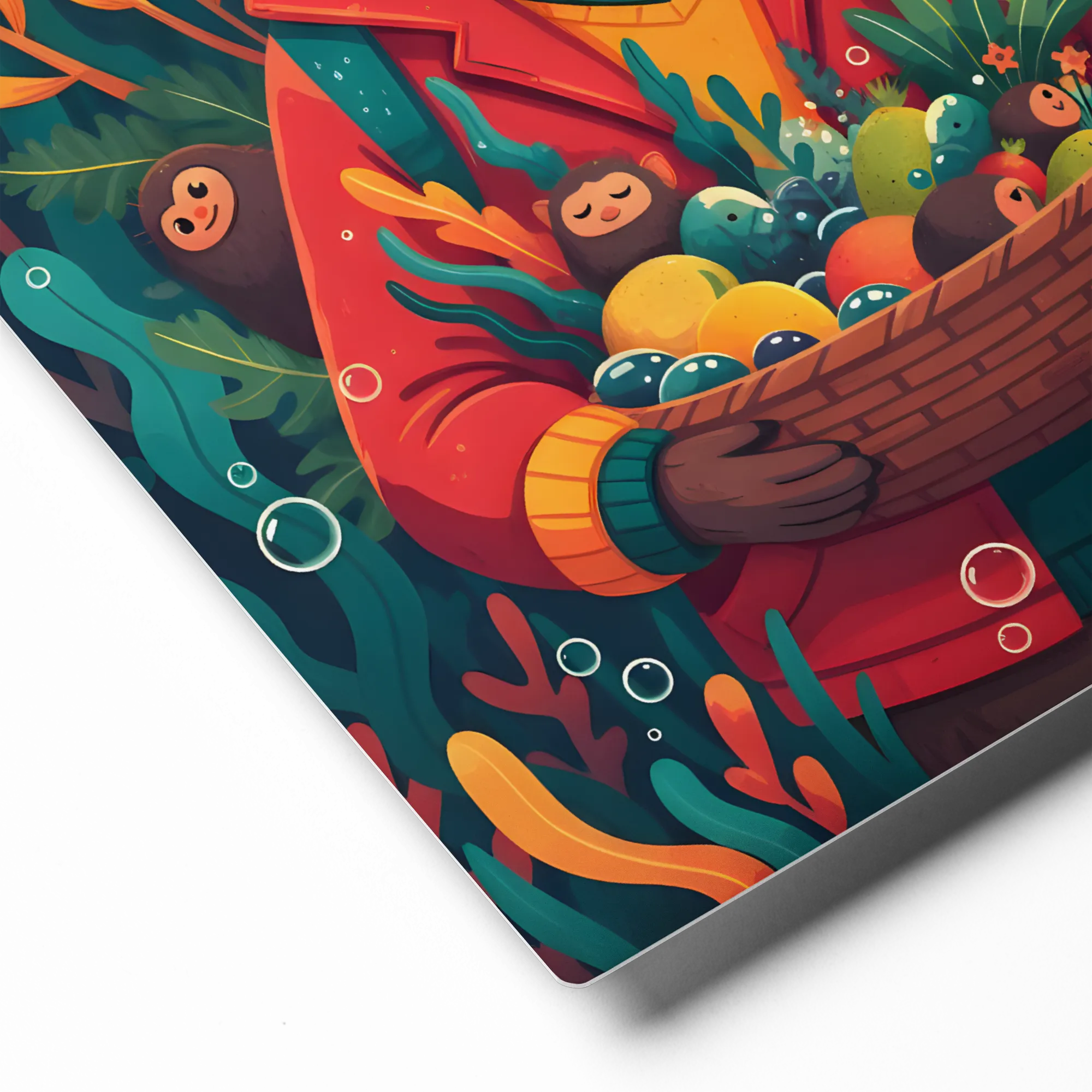 Otter's Bounty 
 Metal Print | 8″x 10″