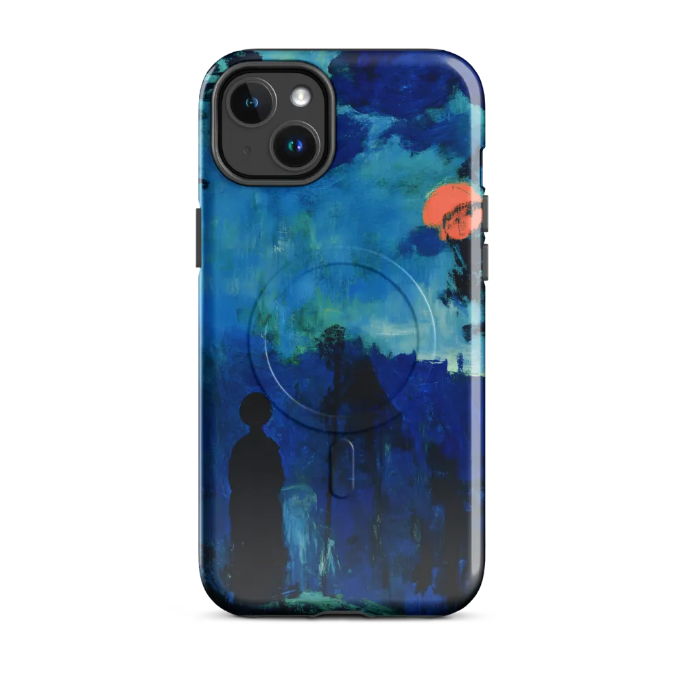 Solitude in Blue | Phone Case |  14 Plus | MagSafe® Tough Case | Glossy