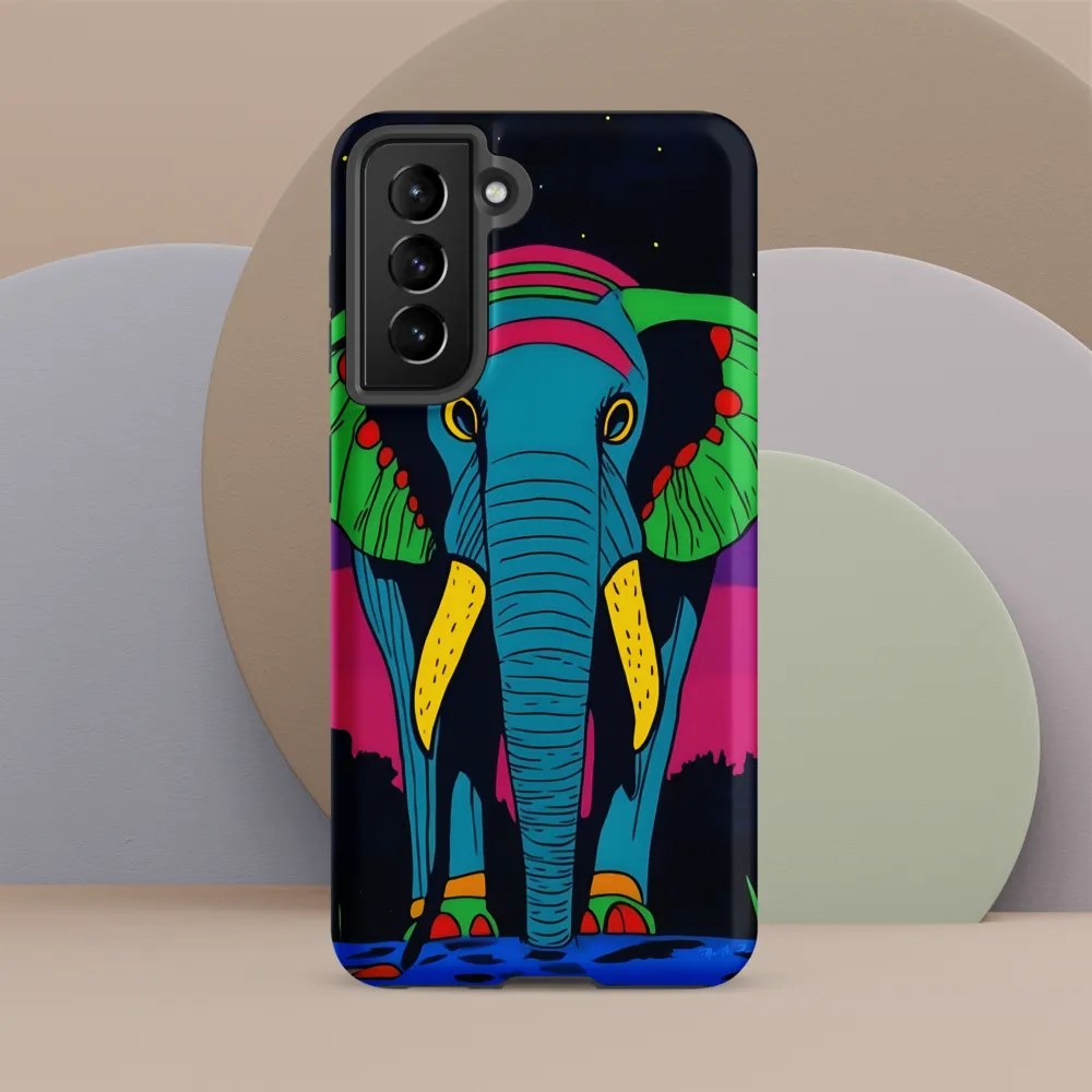 Whimsical Majesty: The Vibrant Elephant