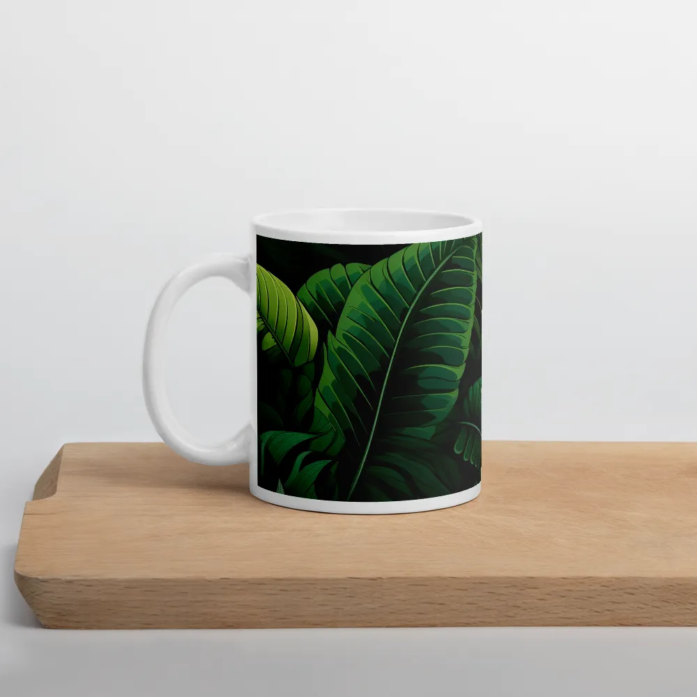 Lush Canopy: A Tropical Foliage Study | Mugs | Multiple Sizes & Colors