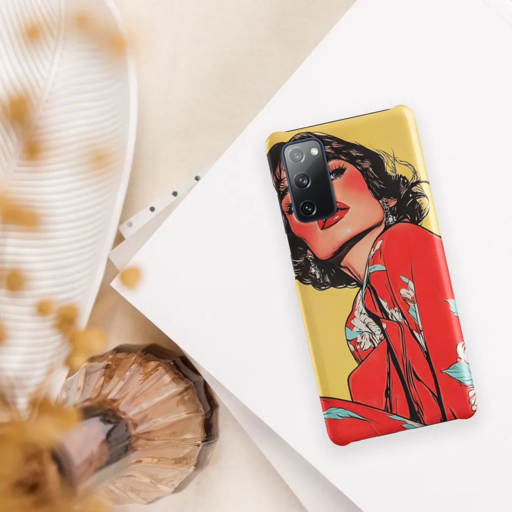 Striking Elegance in Pop Art | Phone Case |  S20 FE | Snap Case | Matte