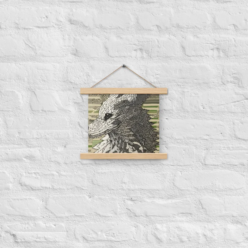 Reflections of the Forest | Poster With Oak Wood Hanger | 10″×10″