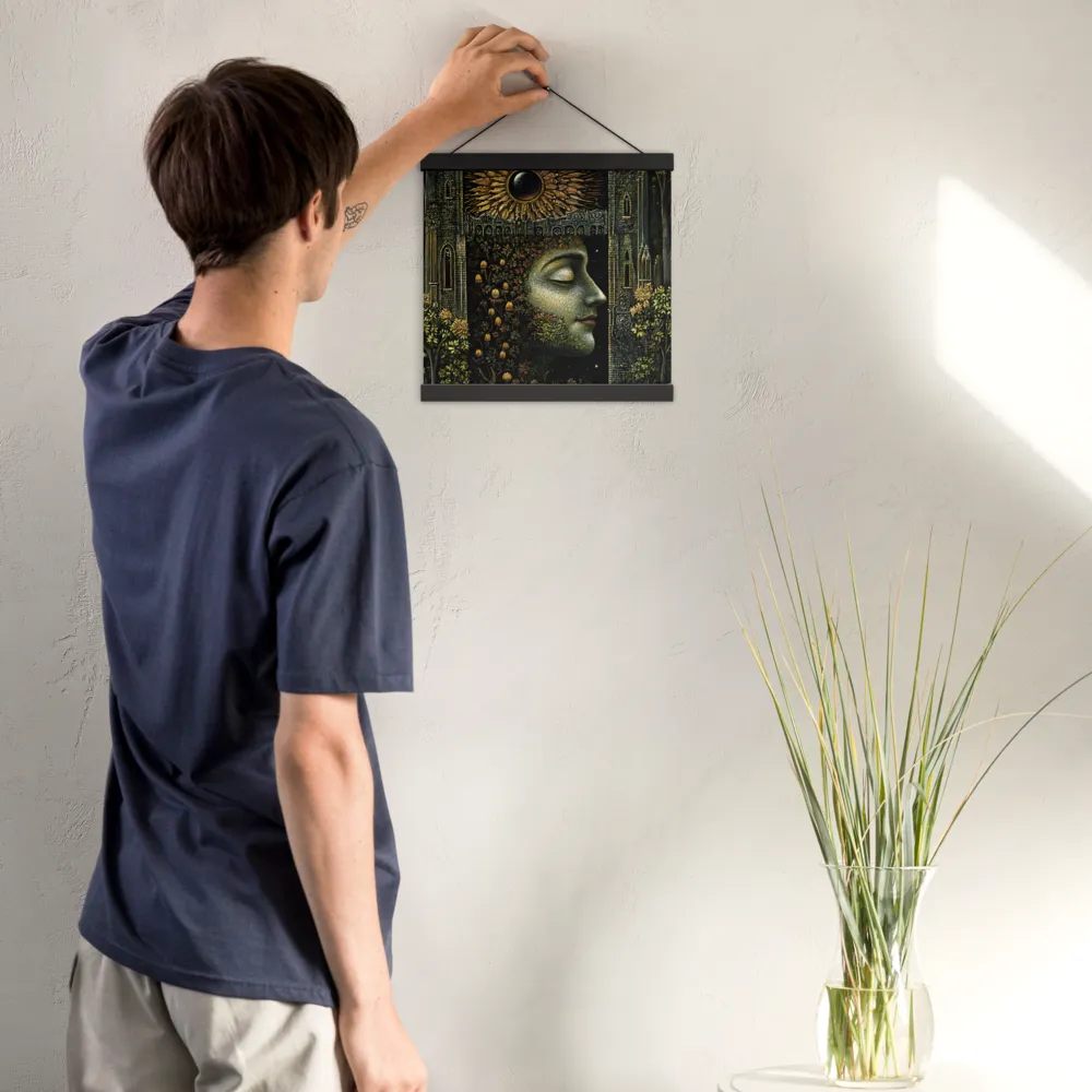 Nature’s Embrace: The Infinite Connection | Poster With Black Wood Hanger | 12″×12″