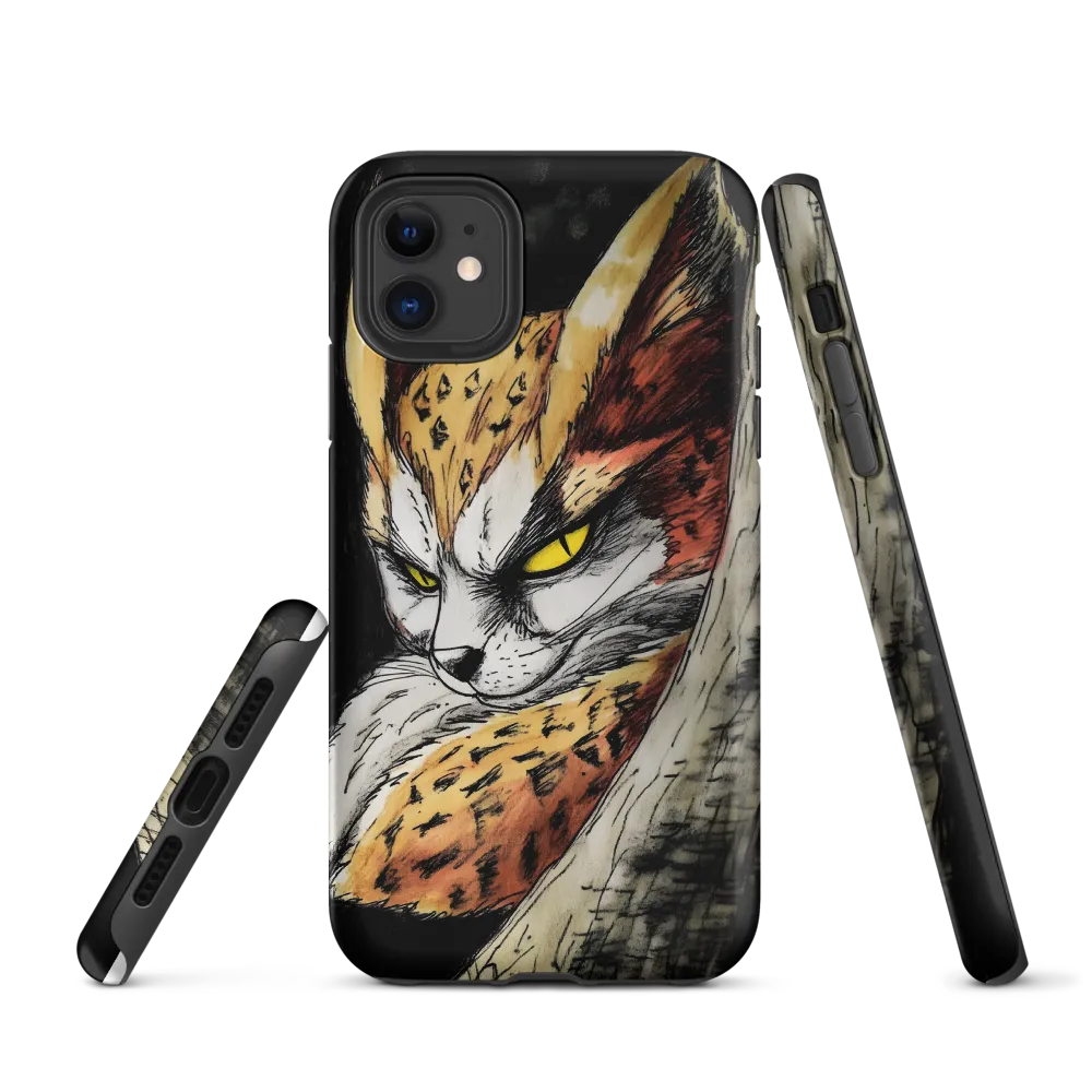 Fierce Gaze of the Wild Cat