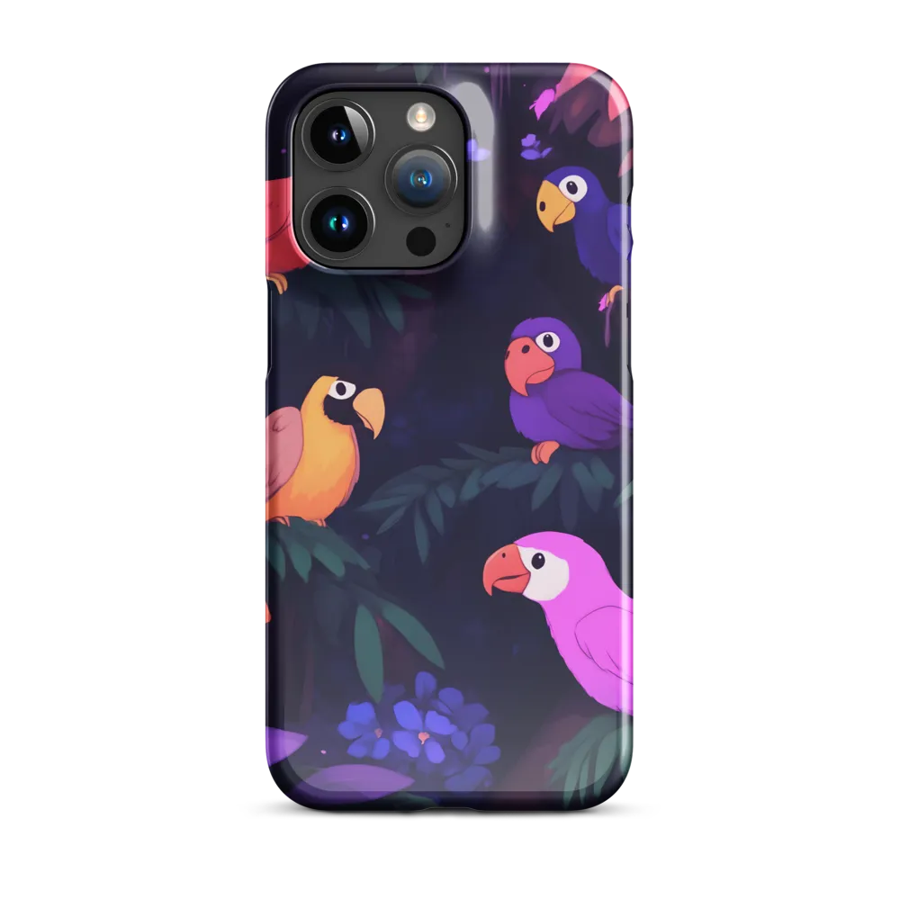 Tropical Parrot Playground | Phone Case |  15 Pro Max | Snap Case | Glossy