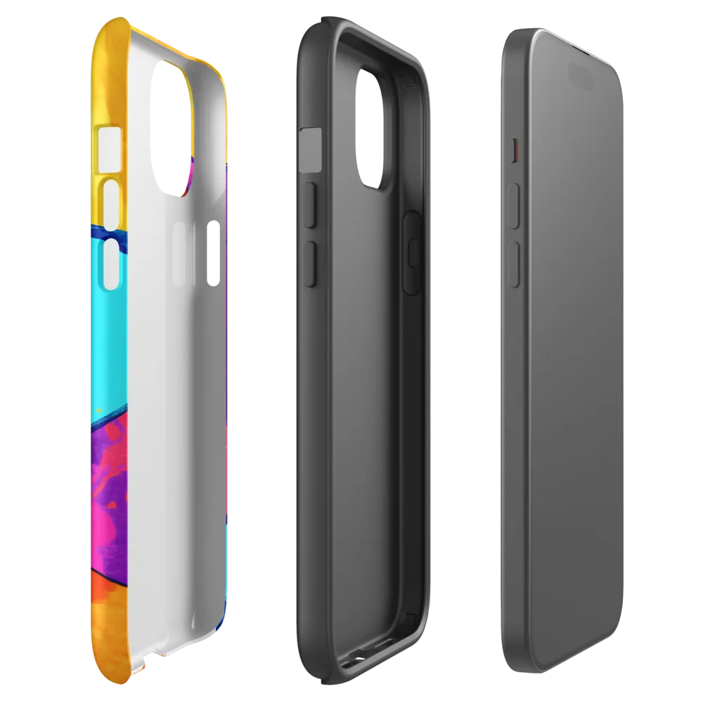 Playful Cubes in Vibrant Harmony | Phone Case |  15 Plus | Tough Case | Matte