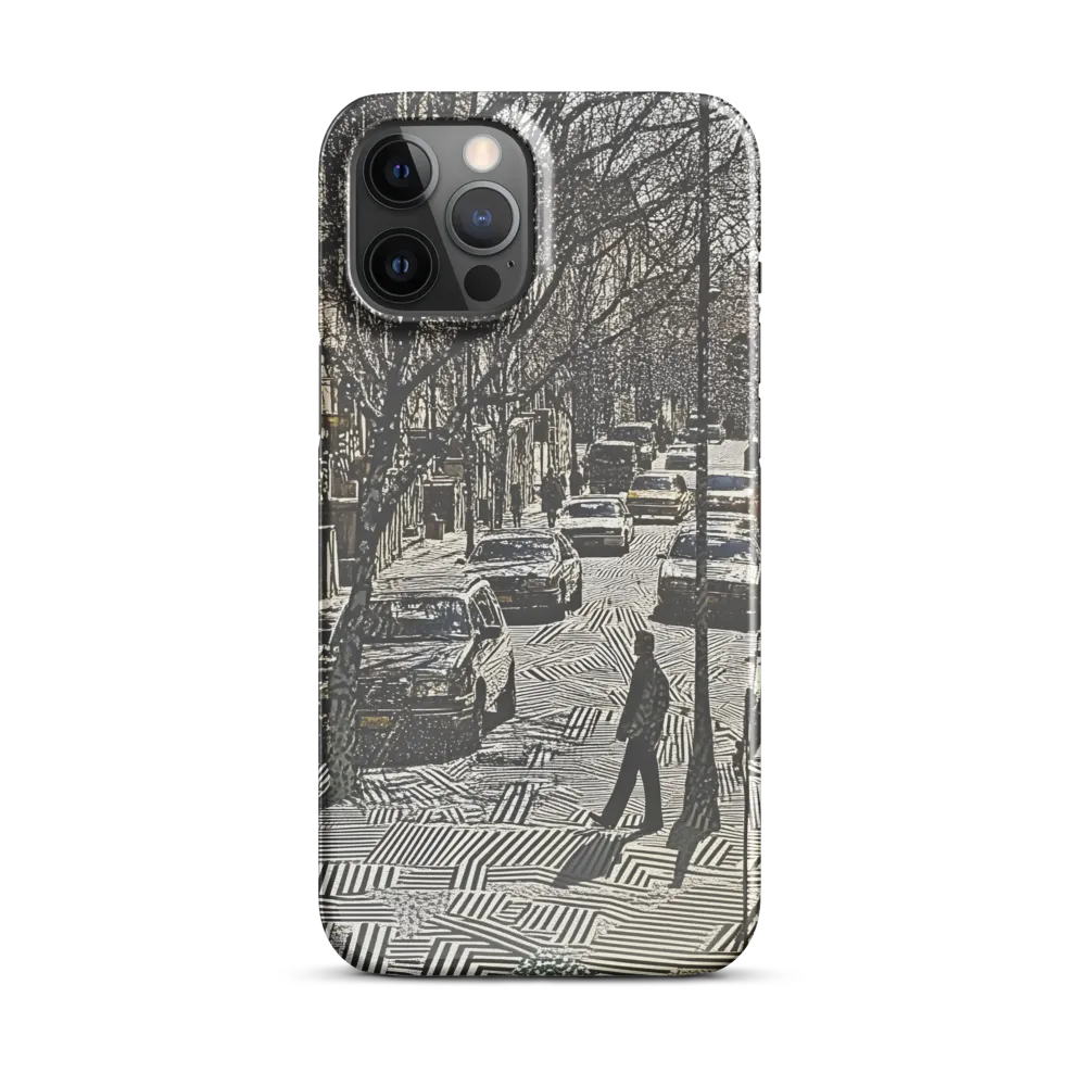 Urban Solitude: A Geometric Journey | Phone Case |  12 Pro Max | Snap Case | Glossy