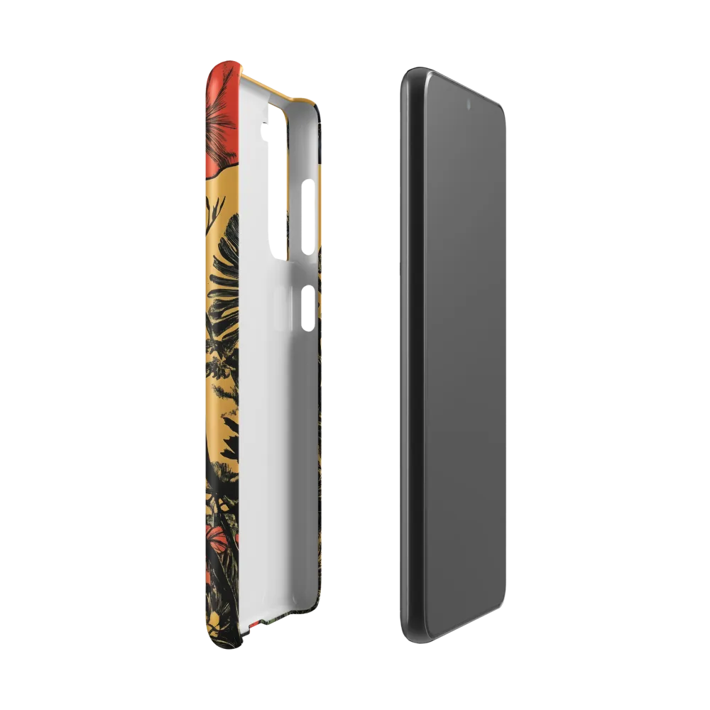 Floral Majesty: The Elephant's Sanctuary | Phone Case |  S21 | Snap Case | Matte