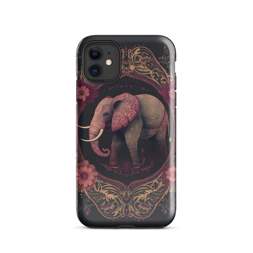 Regal Reverie: The Ornate Elephant | Phone Case |  11 | Tough Case | Glossy