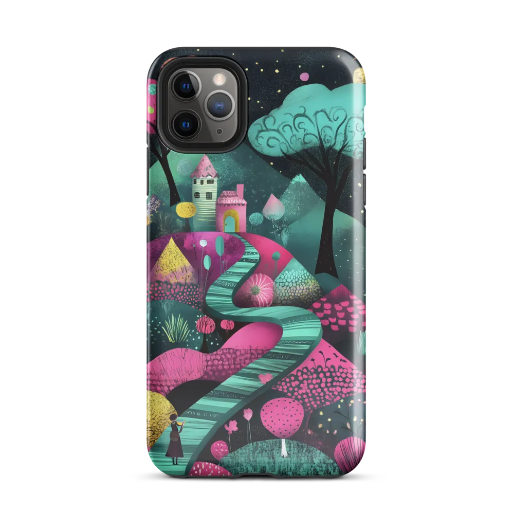 Whimsical Journey through Colorful Lands | Phone Case |  11 Pro Max | Tough Case | Glossy