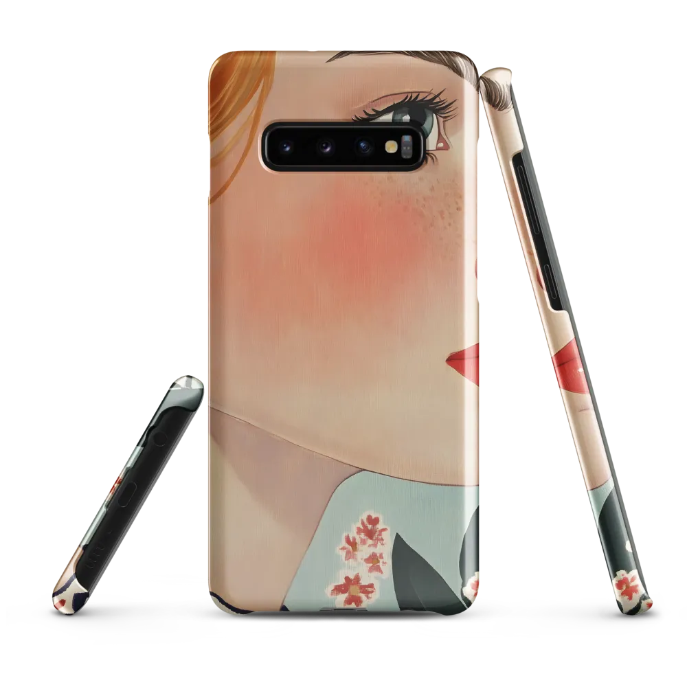 Serene Portrait of a Woman | Phone Case |  S10 Plus | Snap Case | Glossy