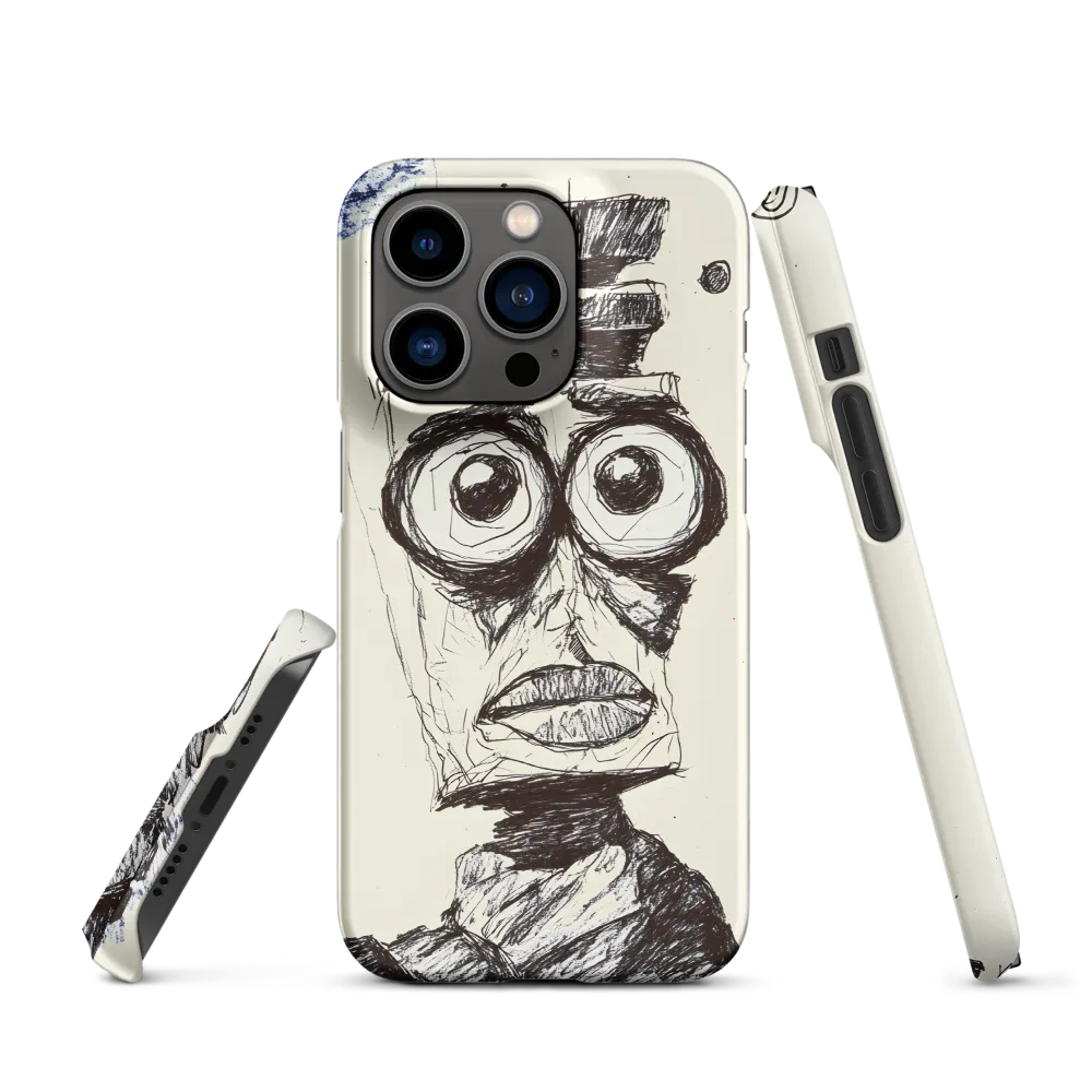 Abstract Surrealist Figure in Cubism | Phone Case |  14 Pro | Snap Case | Matte