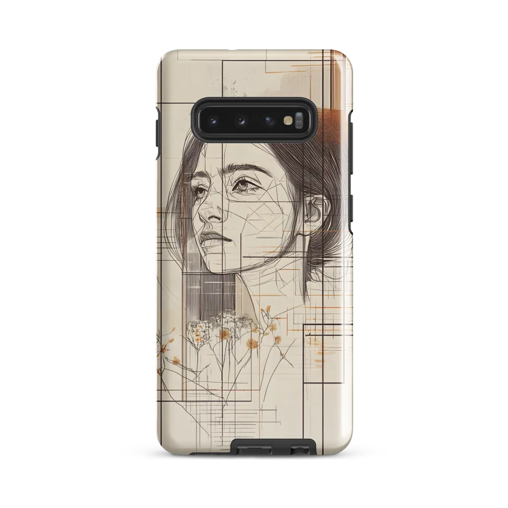 Serenity in Lines | Phone Case |  S10 Plus | Tough Case | Glossy