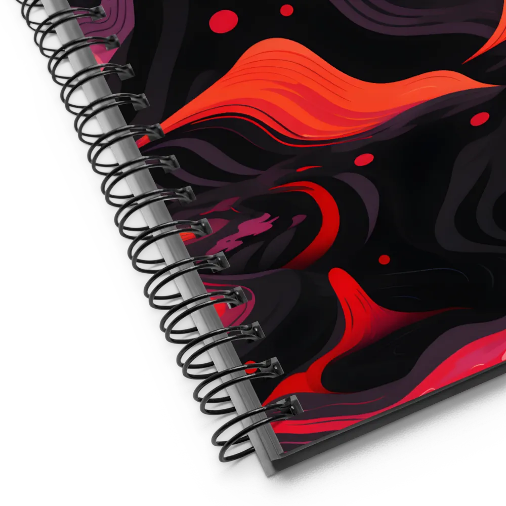 Whispers of Crimson Peaks | Spiral Notebook