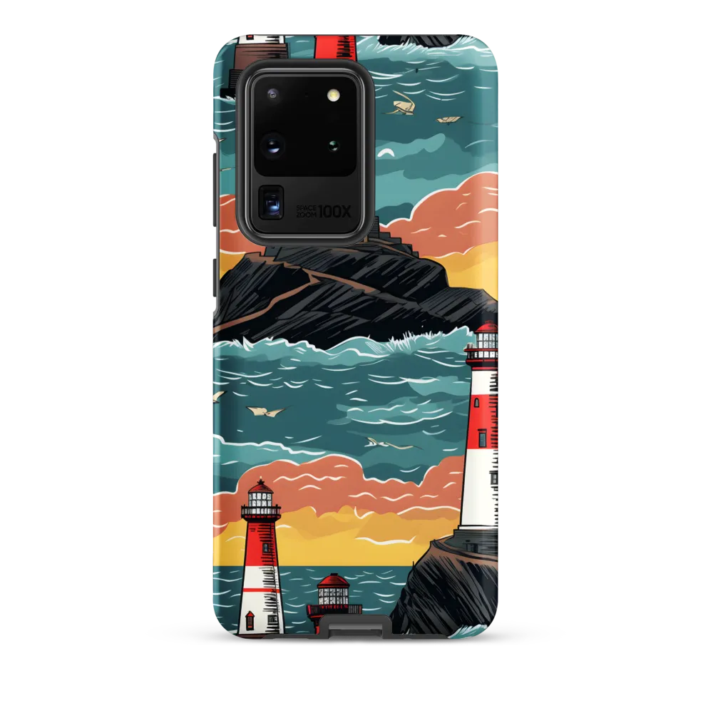 Lighthouses in a Whimsical Ocean
