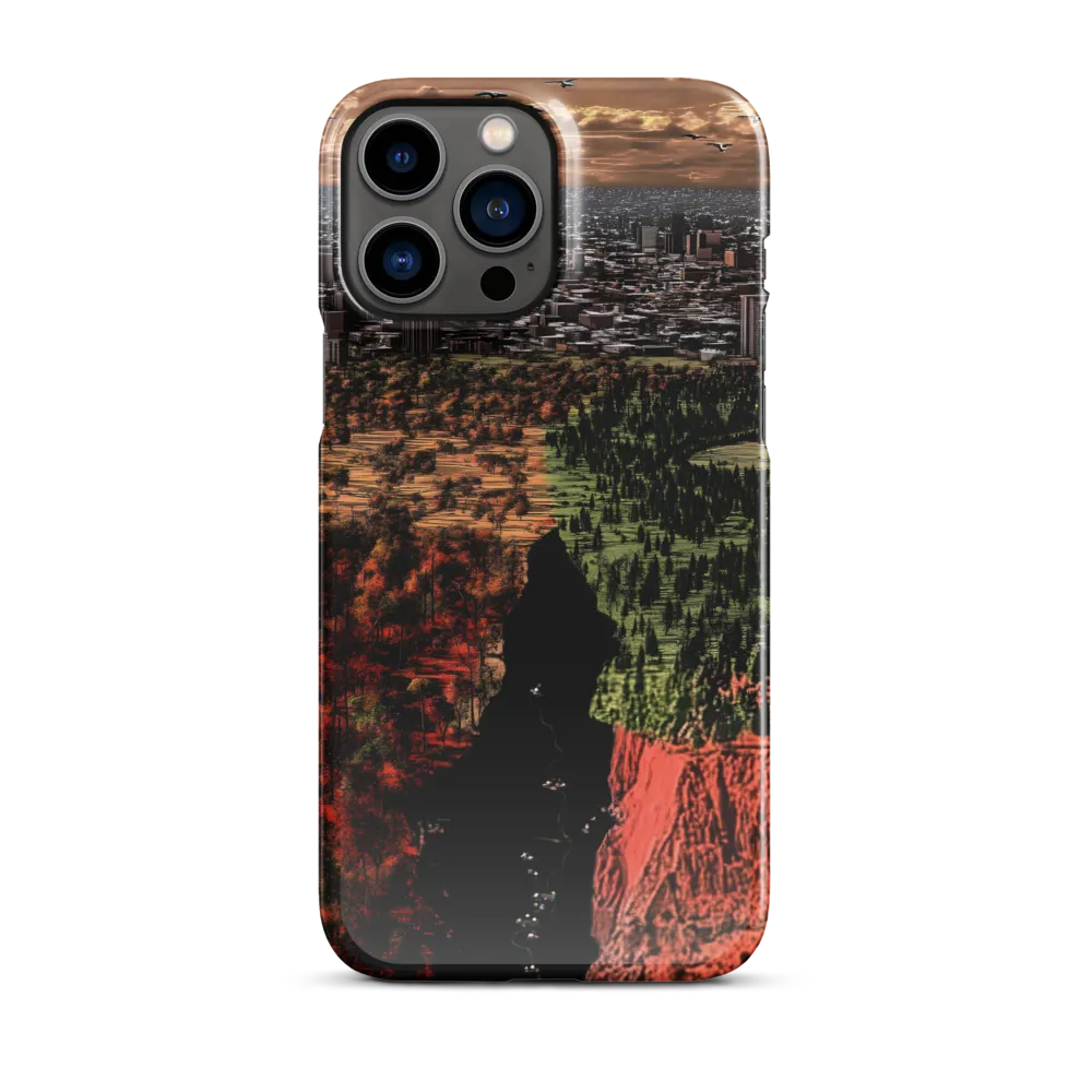 Harmony and Dissonance: A Landscape of Contrasts | Phone Case |  13 Pro Max | Snap Case | Glossy