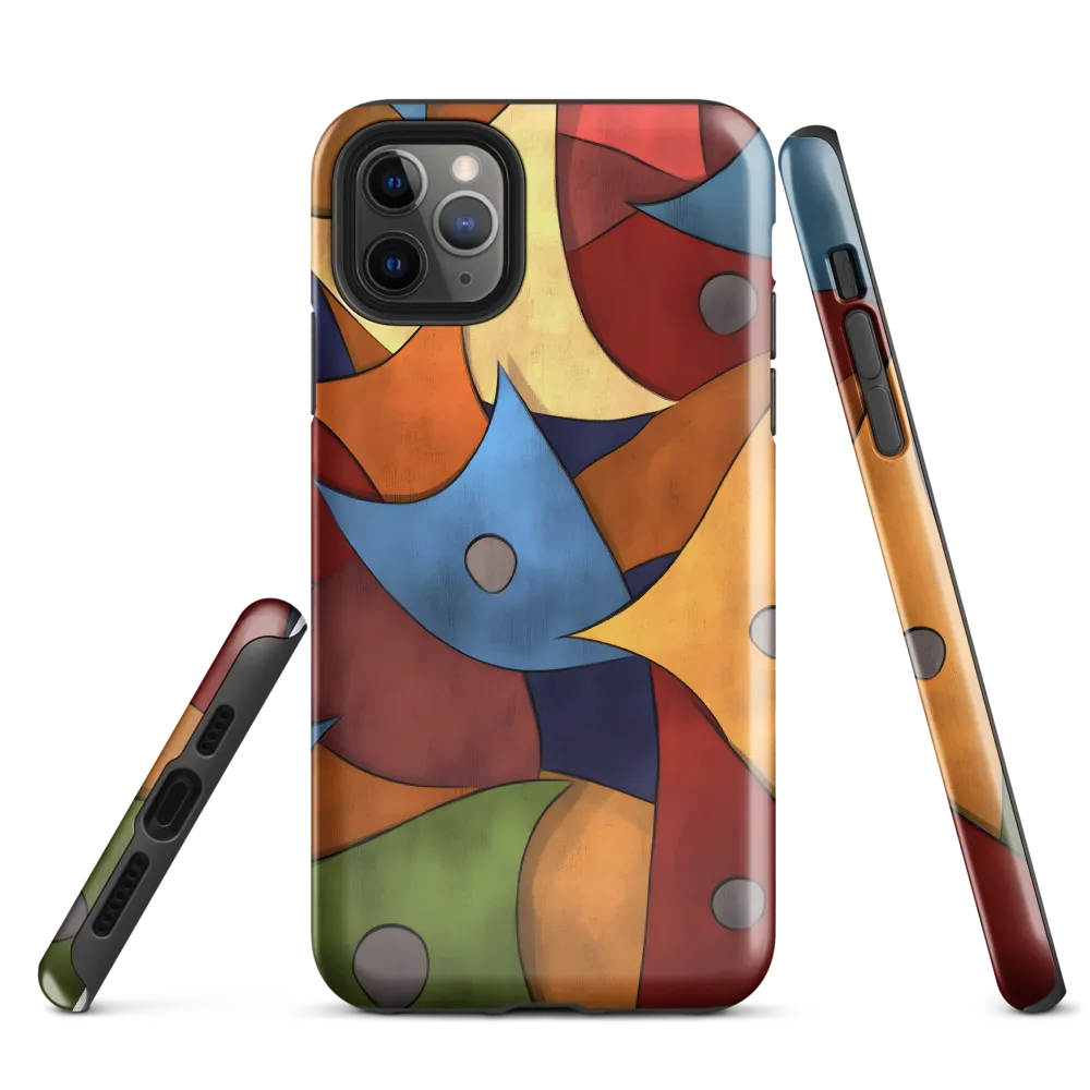 Vibrant Interplay of Shapes | Phone Case |  11 Pro Max | Tough Case | Glossy