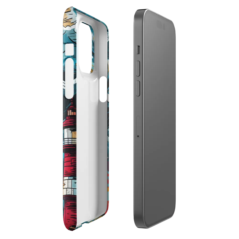 Turbulent Seas: A Lighthouse Adventure | Phone Case |  14 Pro Max | Snap Case | Glossy