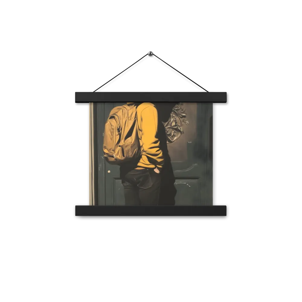 Silent Reflection | Poster With Black Wood Hanger | 10″×10″