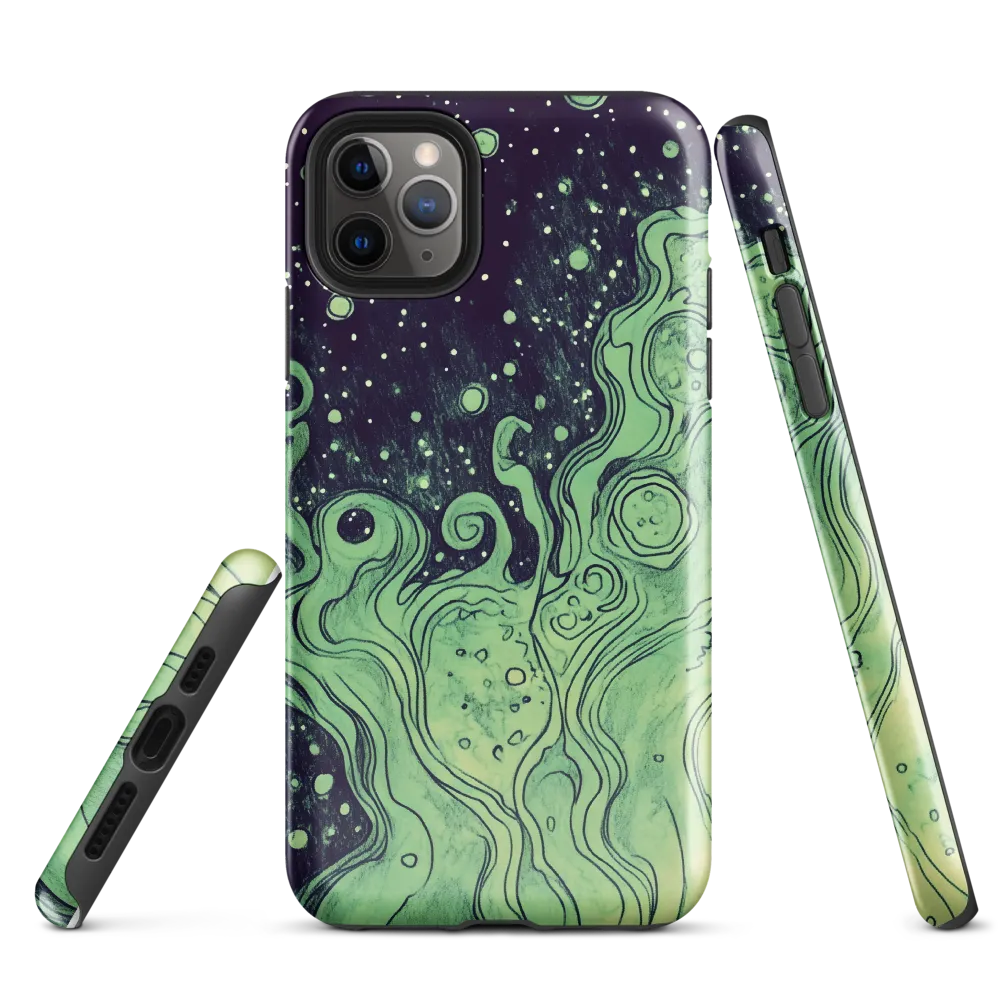 Cosmic Whirl: An Abstract Journey | Phone Case |  11 Pro Max | Tough Case | Glossy