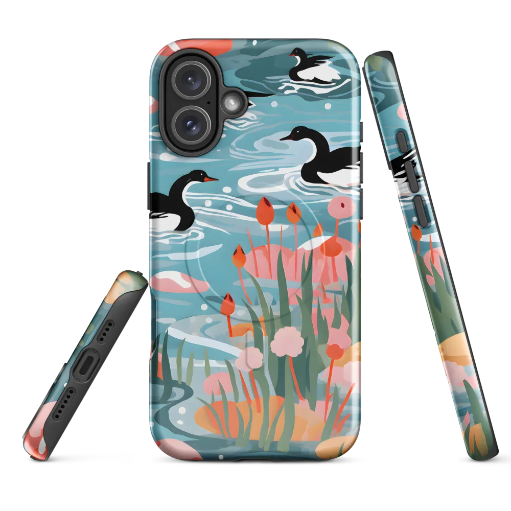 Serenity in Aquatic Harmony | Phone Case |  16 Plus | MagSafe® Tough Case | Glossy