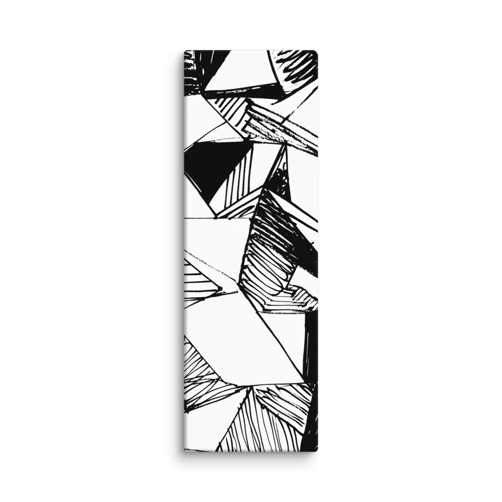 Dynamic Geometry in Ink | Canvas | 12″×36″