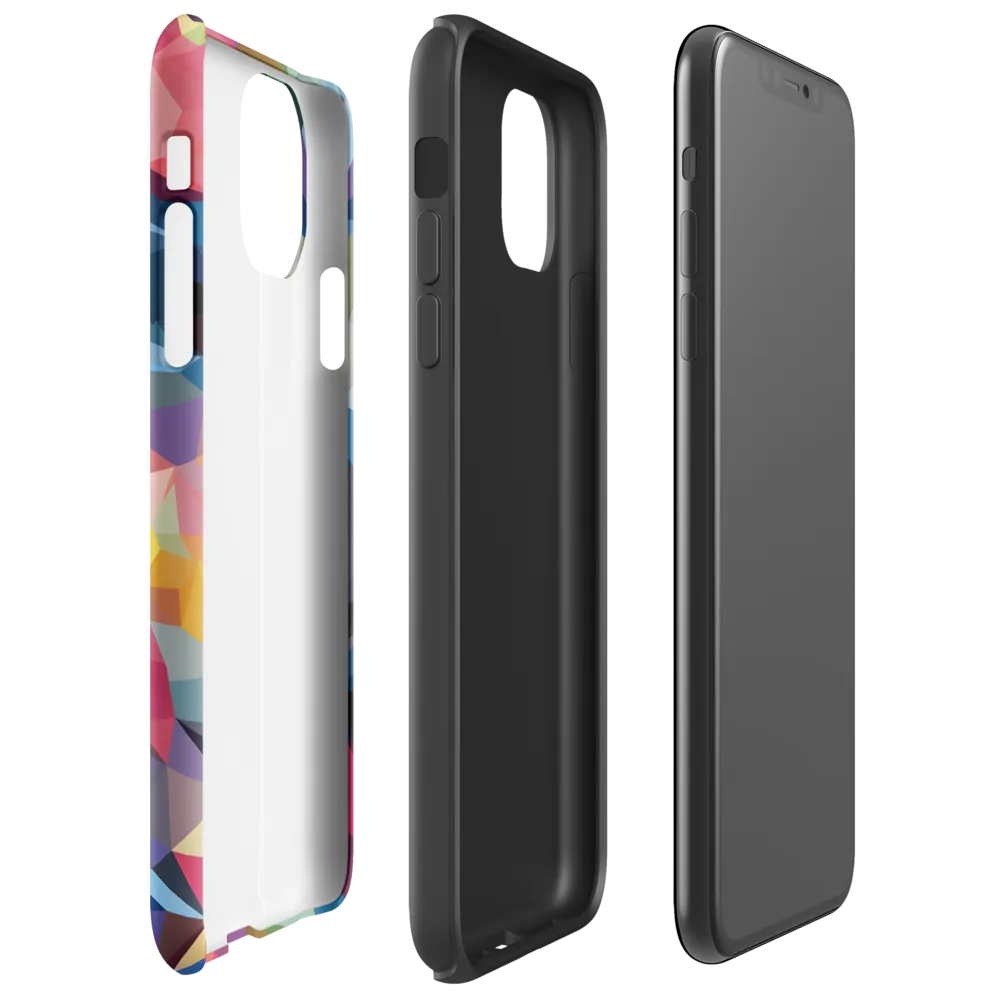 Playful Geometry: The Bear's Face | Phone Case |  11 Pro Max | Tough Case | Matte