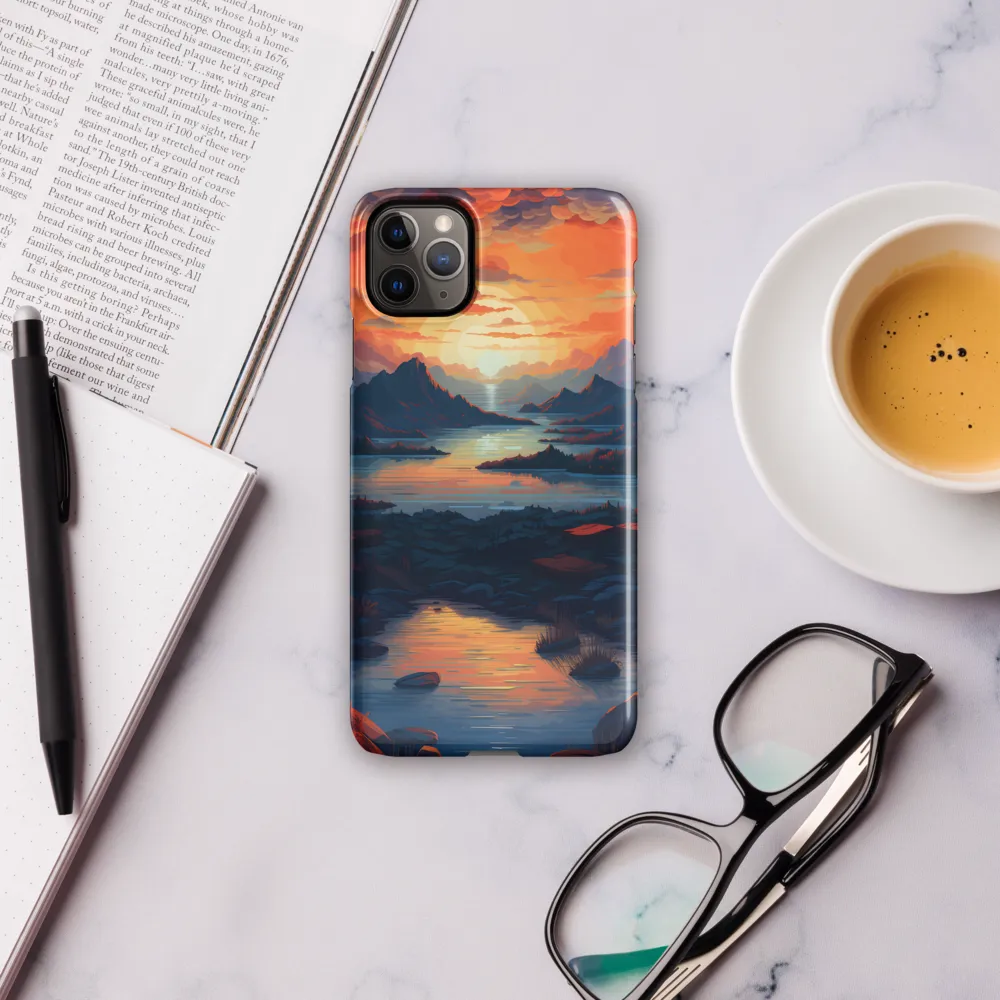 Ethereal Evening: A Digital Dusk | Phone Case |  11 Pro Max | Snap Case | Glossy