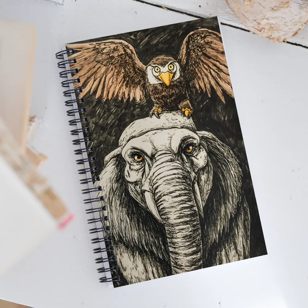 Strength and Wisdom: The Guardians of Nature | Spiral Notebook